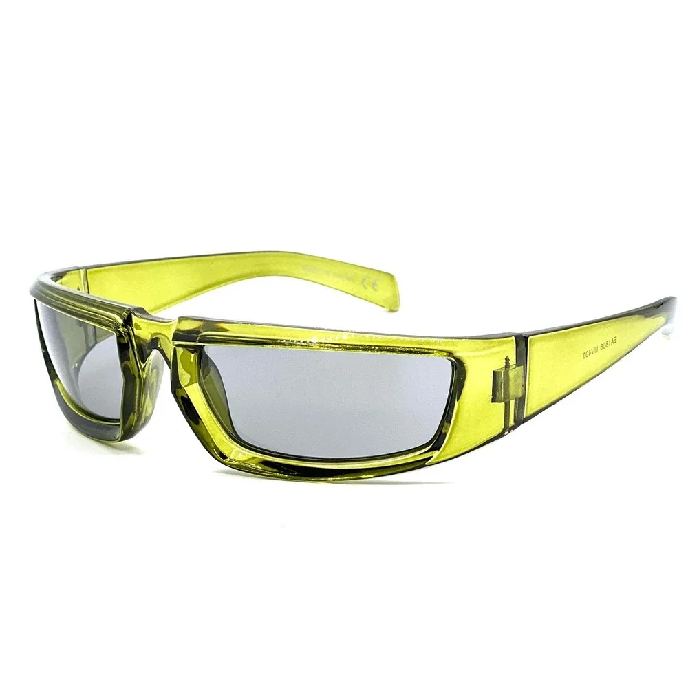 Sunglasses Green Frame Black Lens Fashion Cool Shades Women Luxury Street Lentes